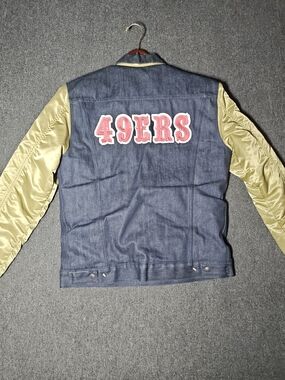 Vintage Levis San Francisco 49ers  Denim Jacket NFL Mens Size large